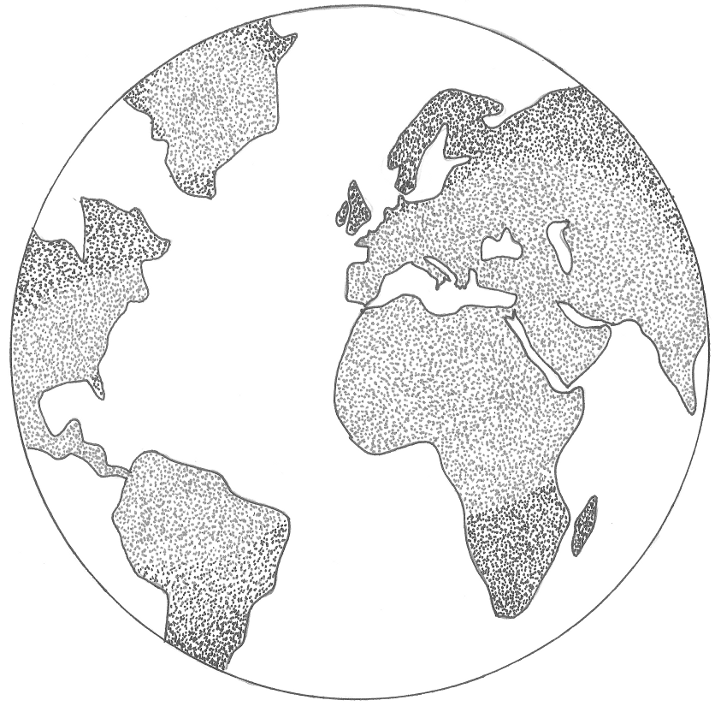 dessin de la terre